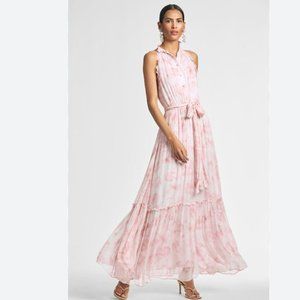 Sachin & Babi Blair Dess-Blush Floral Watercolor; Size 10; NWT